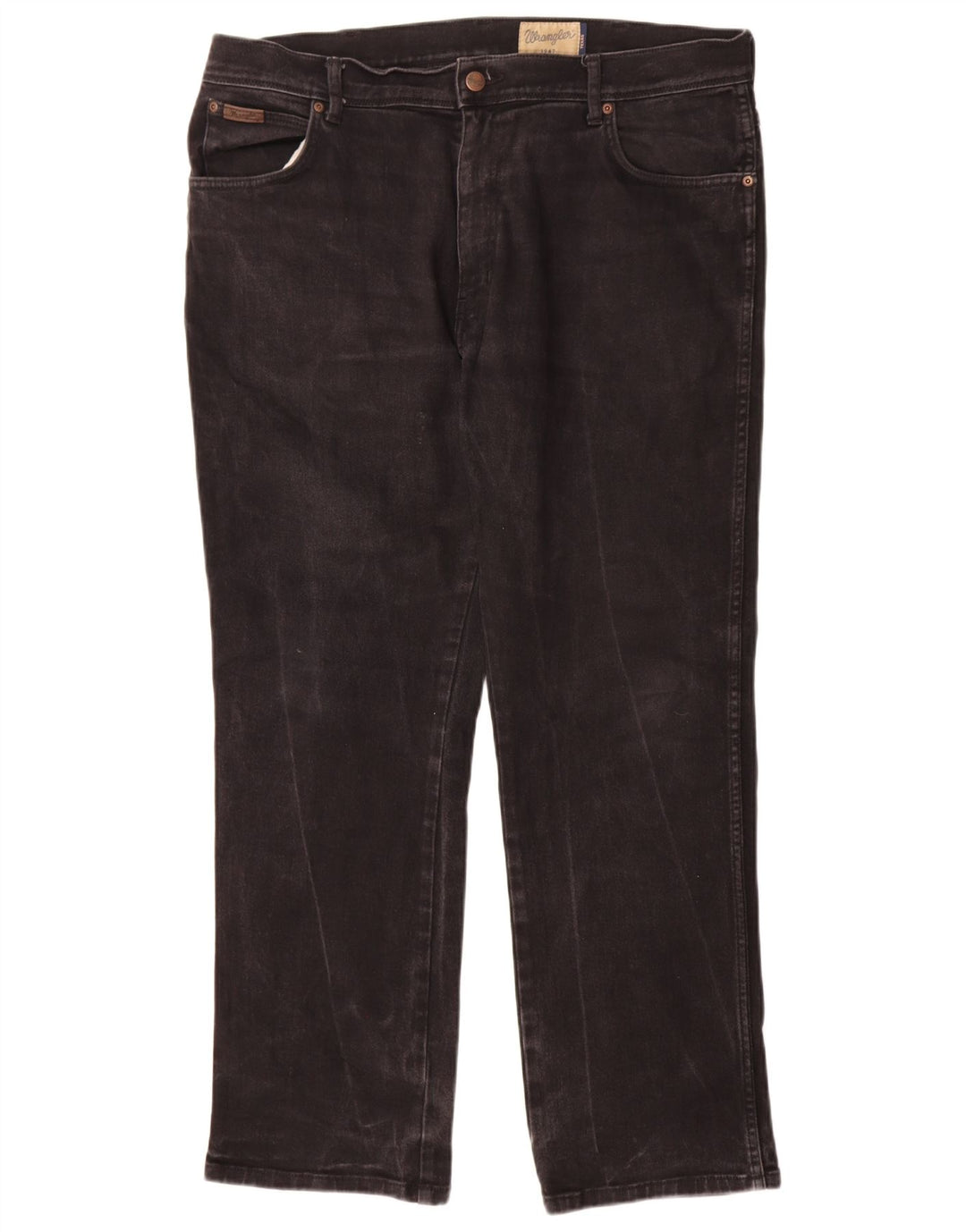 Jeans dritti da uomo Wrangler Texas W38 L30 cotone nero