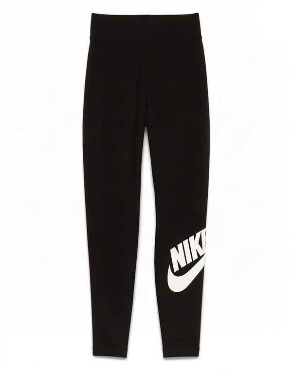 Leggings grafici da donna Nike UK 4 XS cotone nero