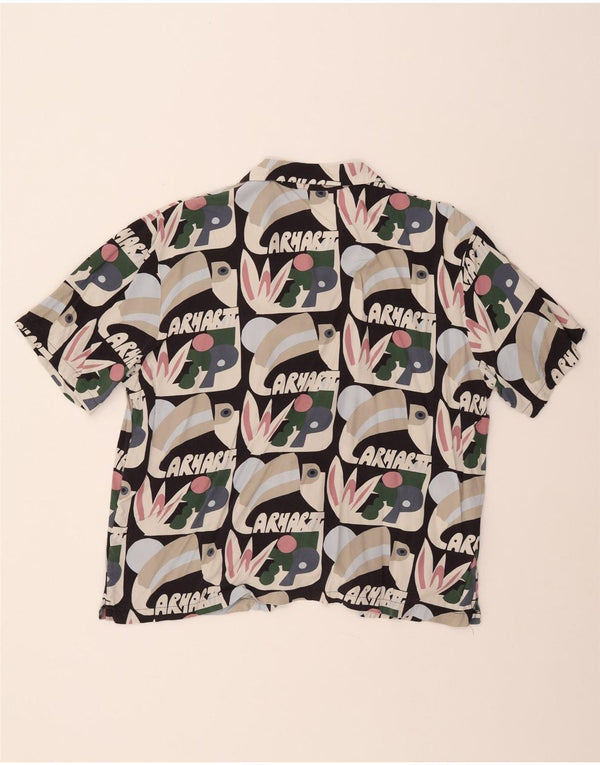 Camicia a maniche corte grafica da uomo CARHARTT grande patchwork multicolore