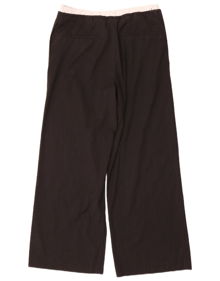 Pantaloni a gamba larga da donna Zara piccoli W26 L30 poliestere nero