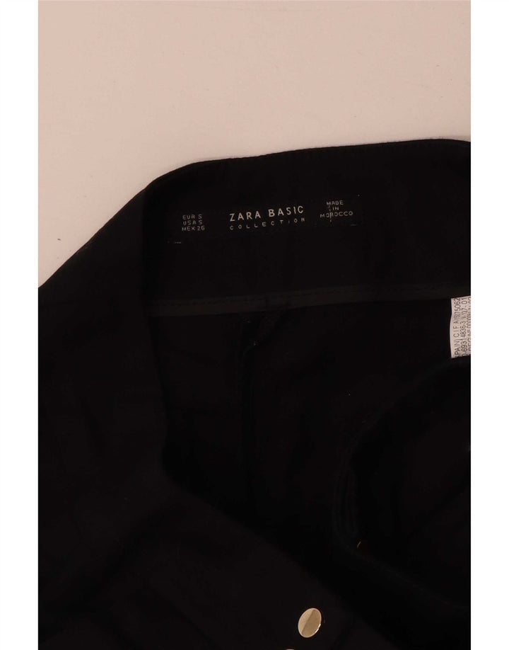 Pantaloncini casual da donna Zara piccoli W26 cotone nero