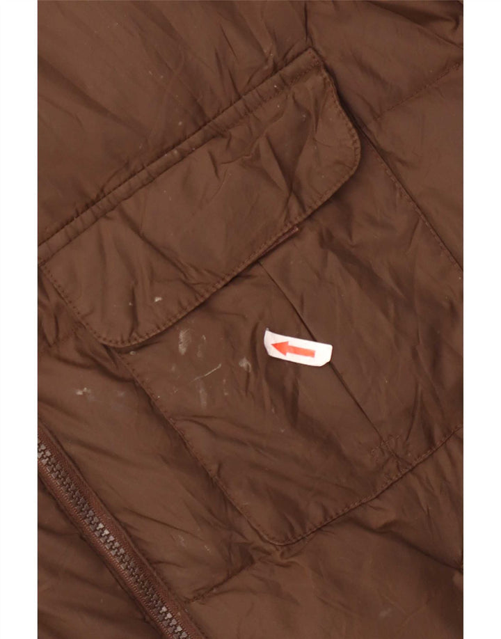 Giacca imbottita da uomo Armani UK 44 2XL Poliammide marrone
