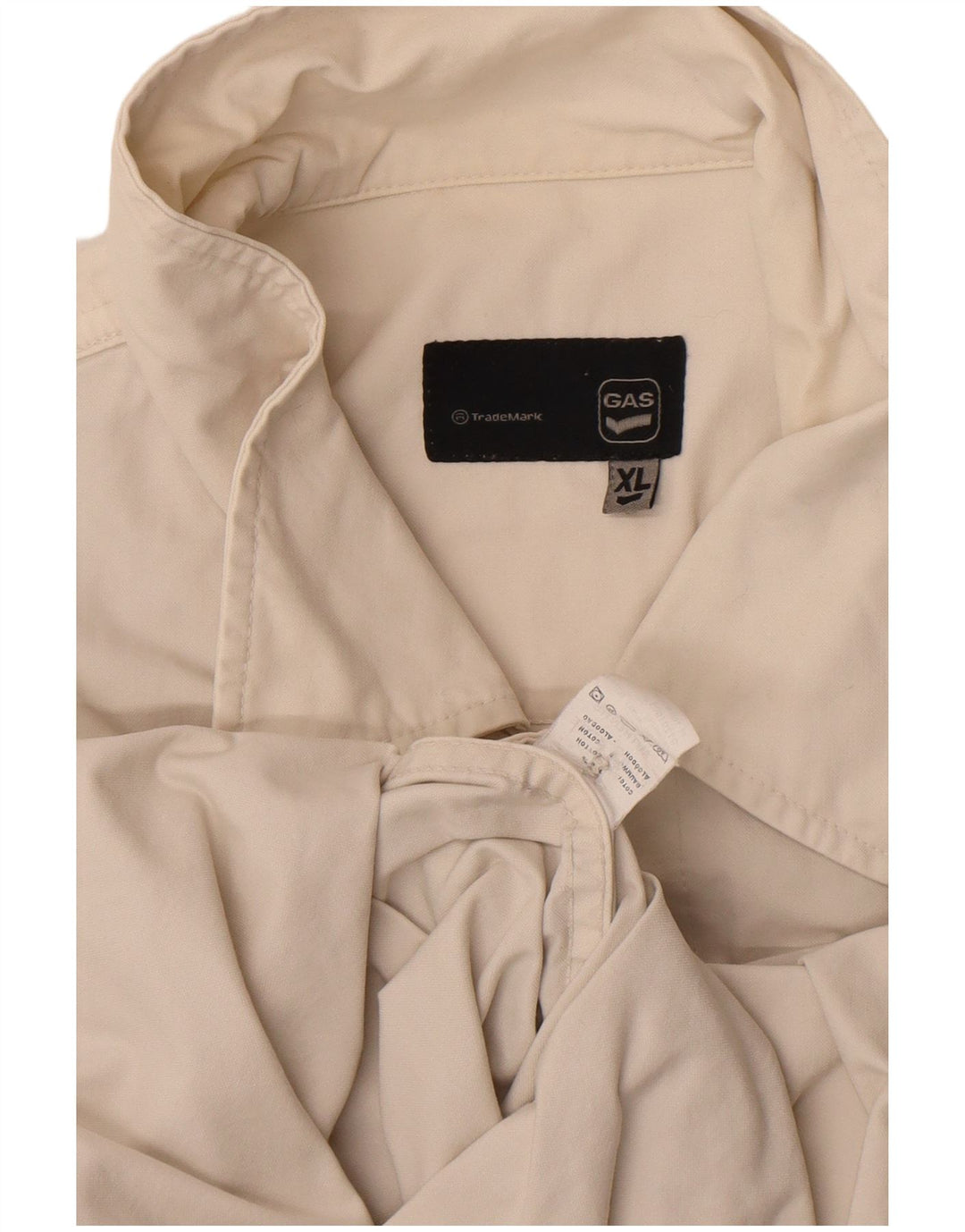 Giubbotto bomber da uomo Gas UK 42 XL cotone bianco sporco