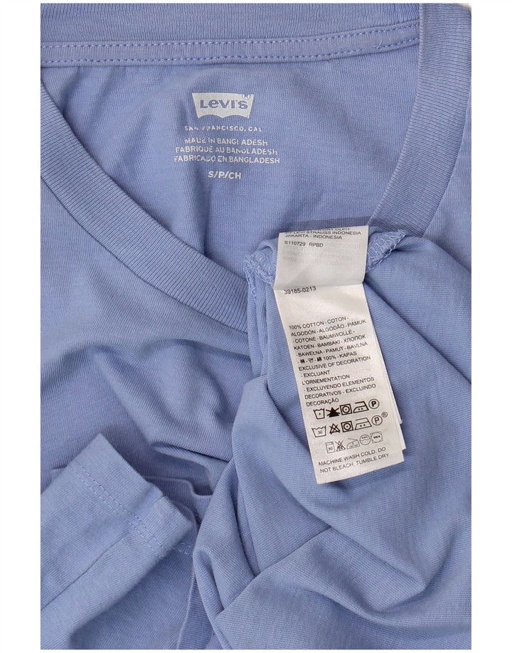 T-shirt da donna Levi's Top UK 10 piccola in cotone blu