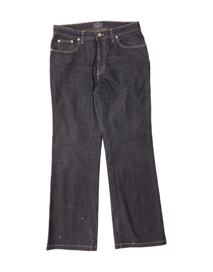 TRUSSARDI Womens Bootcut Jeans W30 L29 Navy Blue Cotton Vintage Trussardi and Second-Hand Trussardi from Messina Hembry 