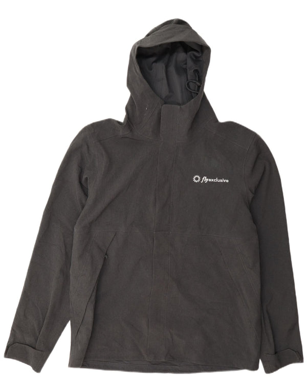 Giacca antipioggia da uomo con cappuccio The North Face UK 40 Large Grigia