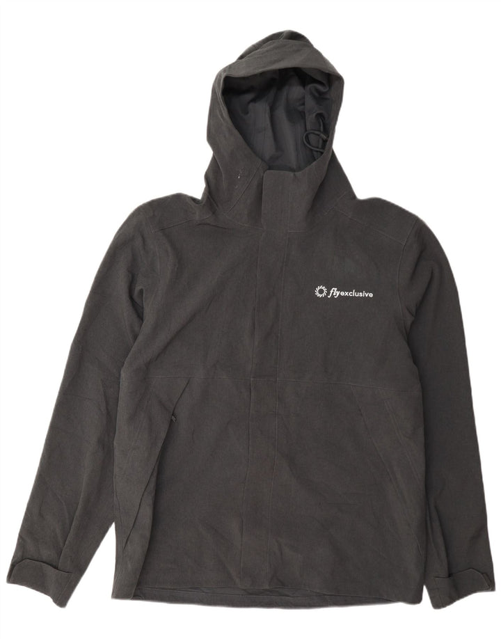 Giacca antipioggia da uomo con cappuccio The North Face UK 40 Large Grigia