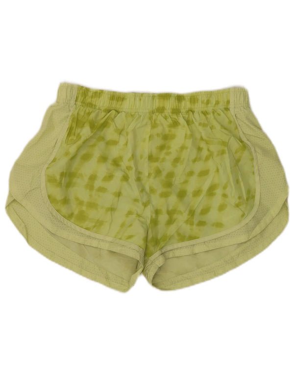 Pantaloncini sportivi Nike Dri Fit da donna UK 14 Large Green Tie Dye