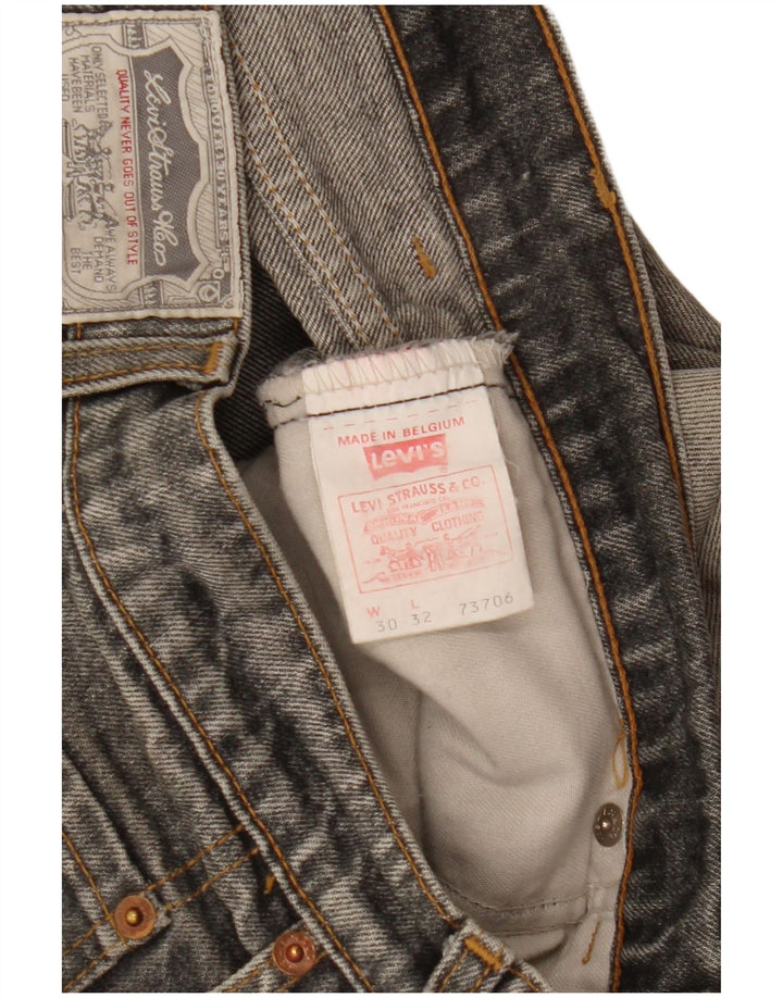 Jeans slim da uomo Levi's W30 L32 cotone grigio
