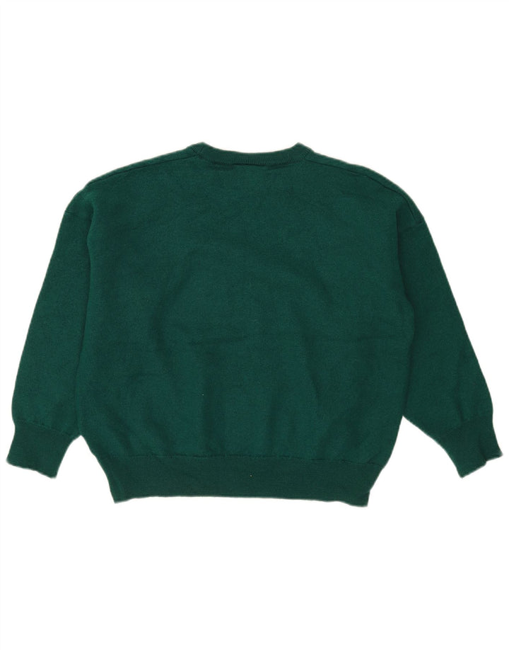 Maglione maglione girocollo da uomo Lacoste taglia 7 2XL lana vergine verde