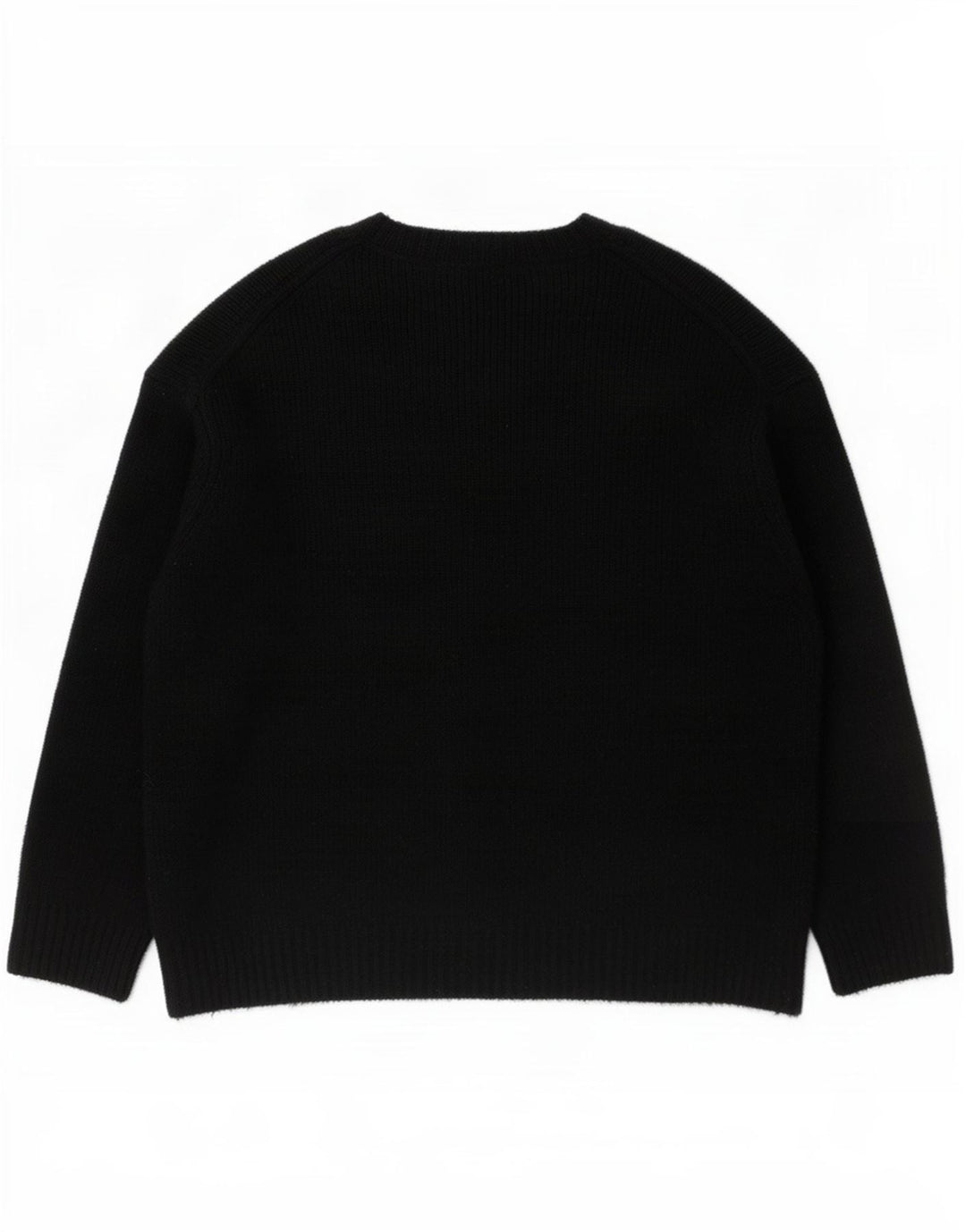Maglione maglione oversize con collo dolcevita da donna Zara UK 14 acrilico nero medio