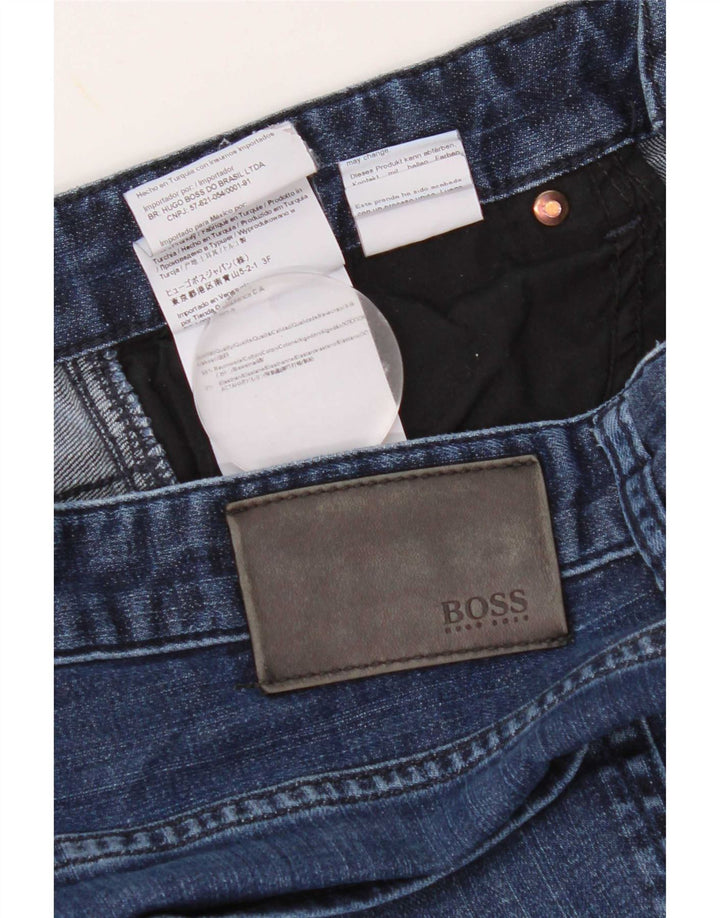 Jeans slim da uomo Hugo Boss W33 L32 cotone blu