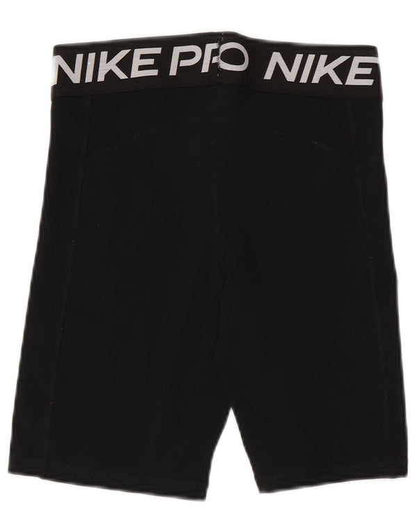 Pantaloncini sportivi grafici NIKE da donna Dri Fit UK 12 medio poliestere nero