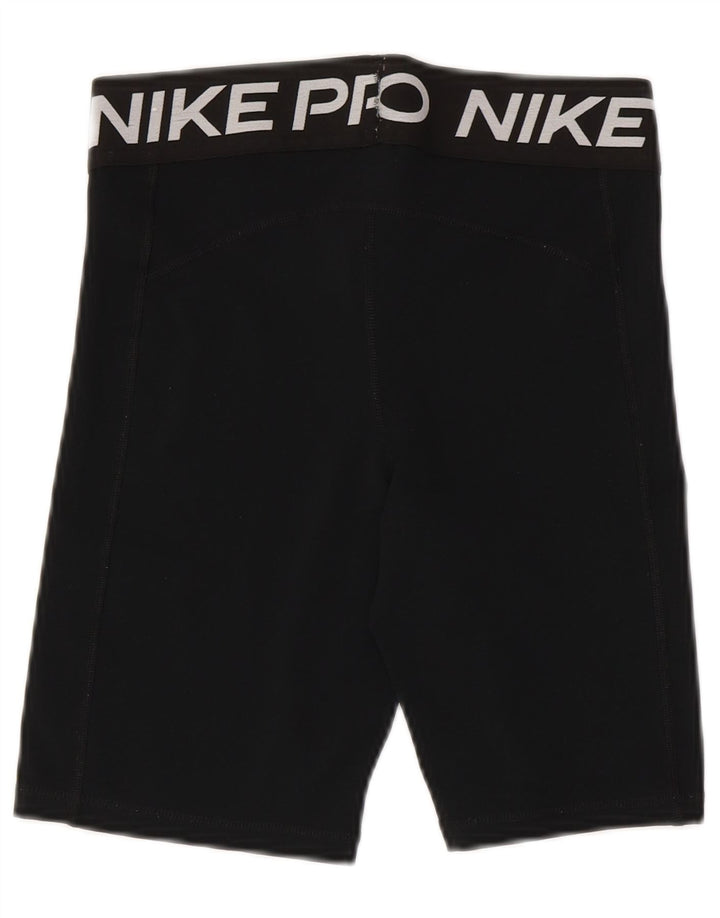 Pantaloncini sportivi grafici NIKE da donna Dri Fit UK 12 medio poliestere nero