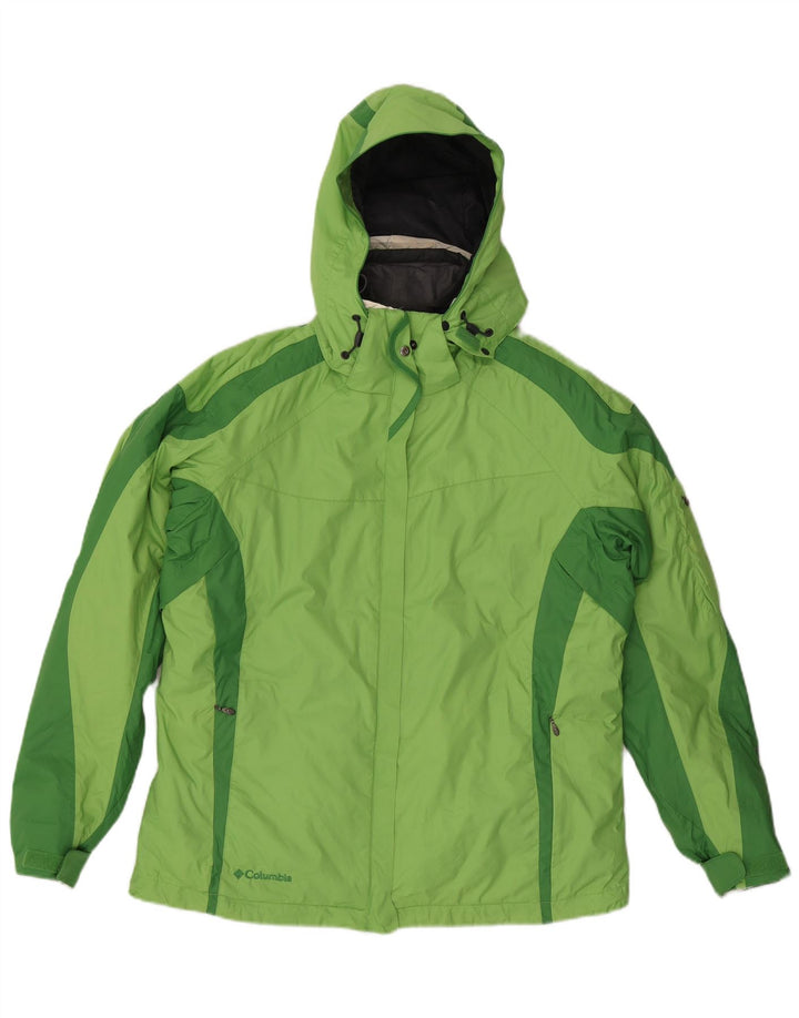 Giacca a vento Columbia Interchange da donna UK 16 grande verde