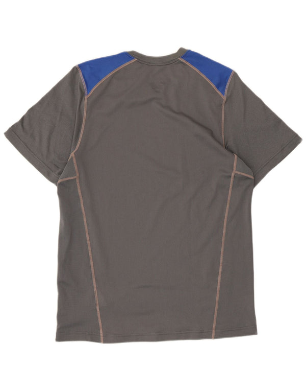 T-shirt Nike Dri Fit da uomo, piccola, in poliestere color block grigio
