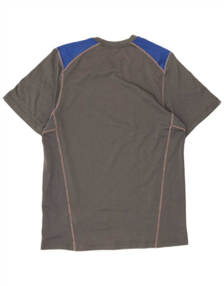 T-shirt Nike Dri Fit da uomo, piccola, in poliestere color block grigio