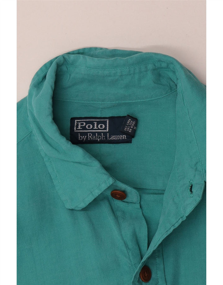 Polo Ralph Lauren Camicia da uomo in lino turchese medio