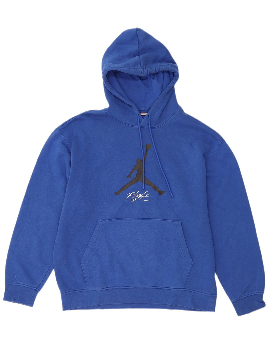 Felpa con cappuccio grafica Jordan da uomo grande in cotone blu