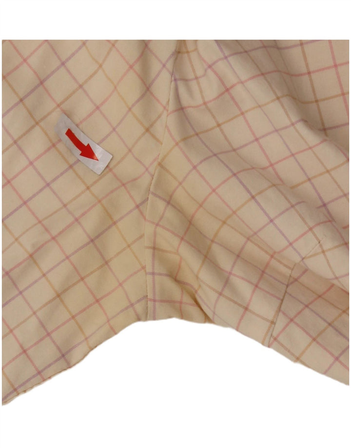 Gap Camicia da donna con maniche a 3/4 UK 16 Large Beige Check