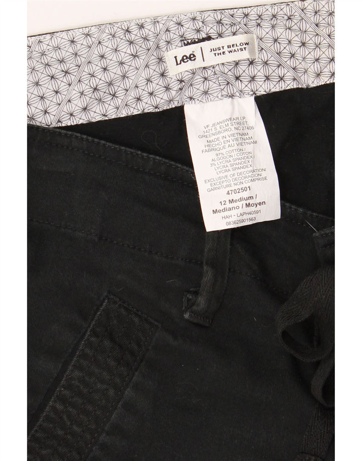 Pantaloncini chino da donna LEE US 12 Large W34 cotone nero