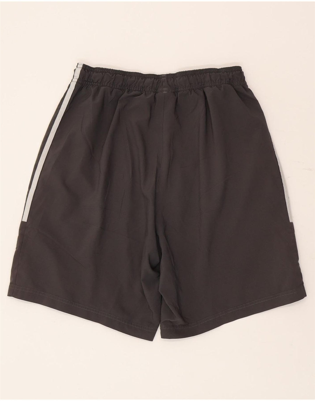 Pantaloncini sportivi Adidas da uomo in poliestere grigio medio