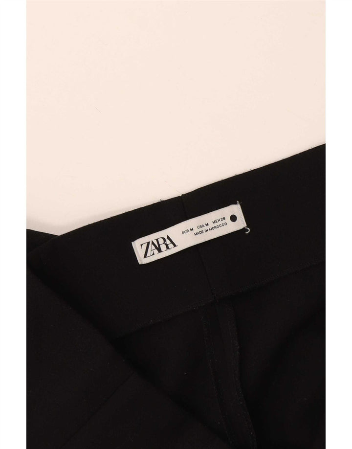 Pantaloni casual a gamba larga da donna Zara medi W28 L25 neri