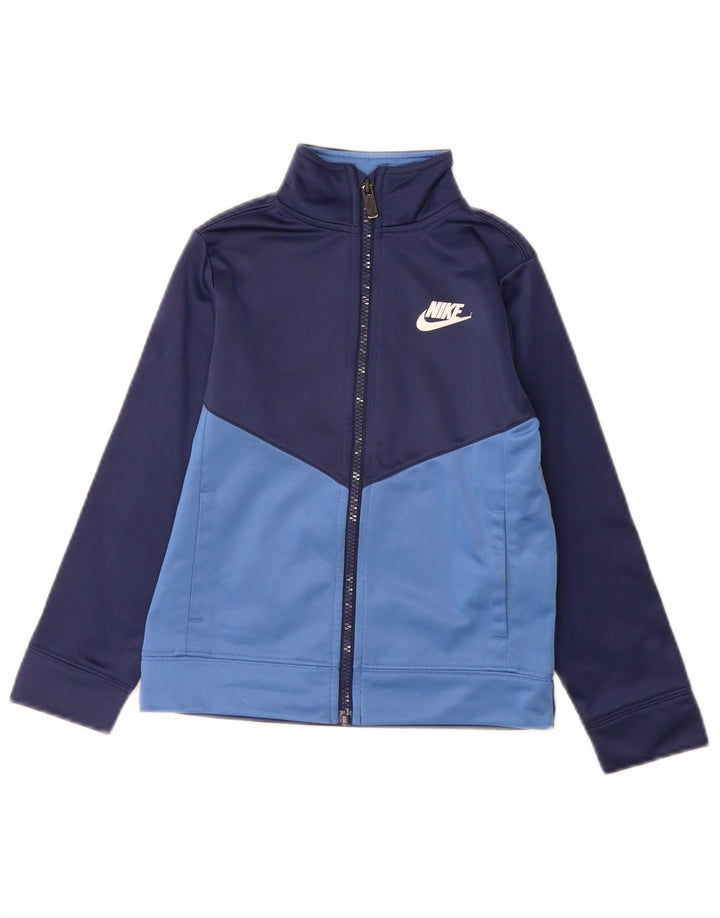 Giacca da tuta da ragazzo Nike, 5-6 anni, colore blu navy medio, color block