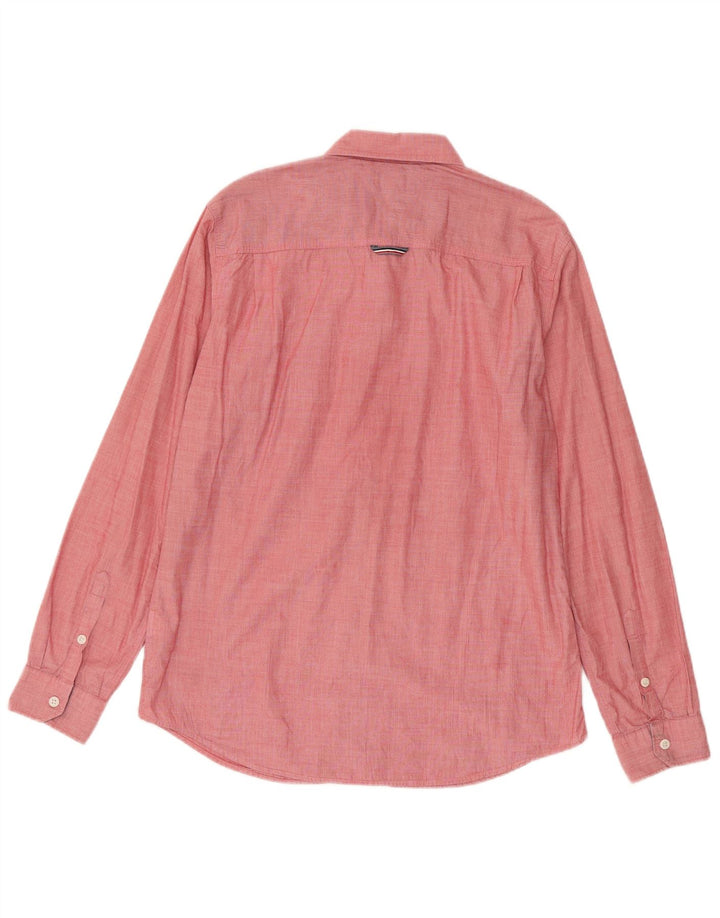 Camicia da uomo Regular Fit Tommy Hilfiger Large in cotone rosa