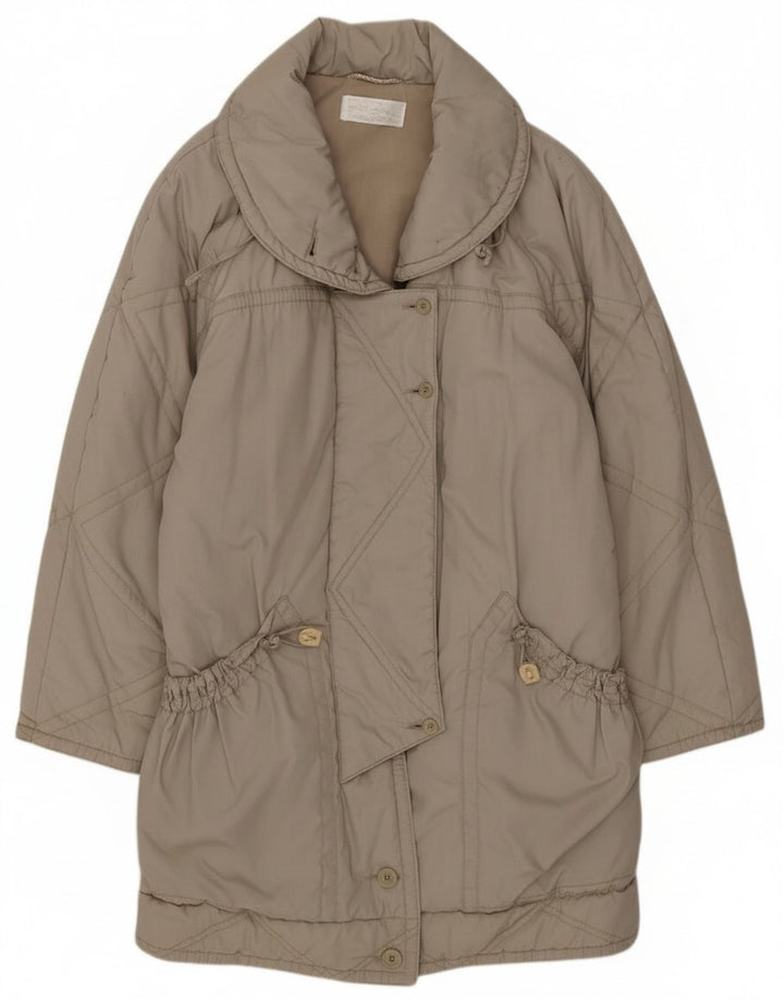 Soprabito oversize da donna vintage EU 40 Poliestere beige medio