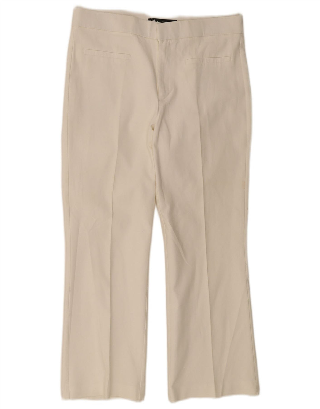 Pantaloni corti dritti da donna Zara grandi W30 L25 bianchi