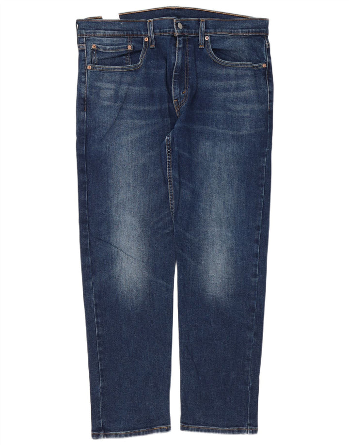 Jeans Levi's Uomo 502 Regular Tapered 36 L30 Cotone Blu