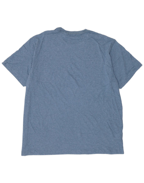 T-shirt da uomo EDDIE BAUER Top XL in cotone blu