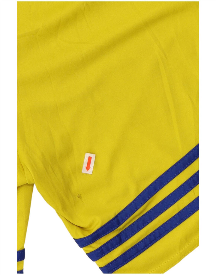 Pantaloncini sportivi ADIDAS Climalite da uomo piccoli in poliestere giallo