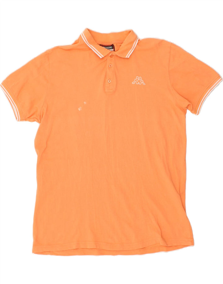 KAPPA Mens Polo Shirt Large Orange Vintage Kappa and Second-Hand Kappa from Messina Hembry 