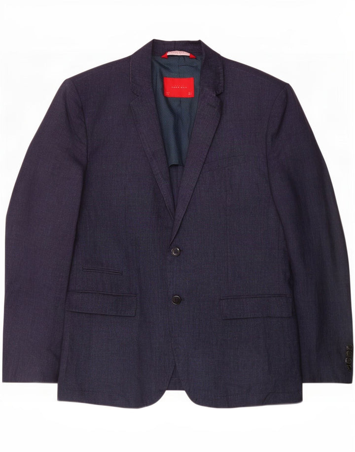 Giacca blazer da uomo a 2 bottoni Zara EU 54 XL blu navy