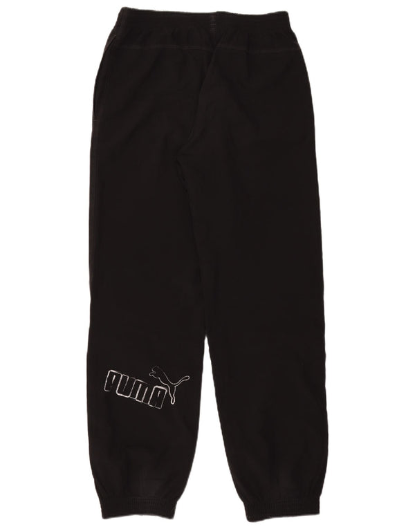 Pantaloni da tuta con grafica Puma da ragazzo, pantaloni da jogging, 13-14 anni, poliestere nero