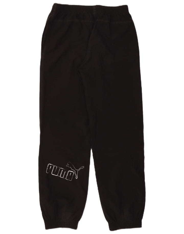 Pantaloni da tuta con grafica Puma da ragazzo, pantaloni da jogging, 13-14 anni, poliestere nero