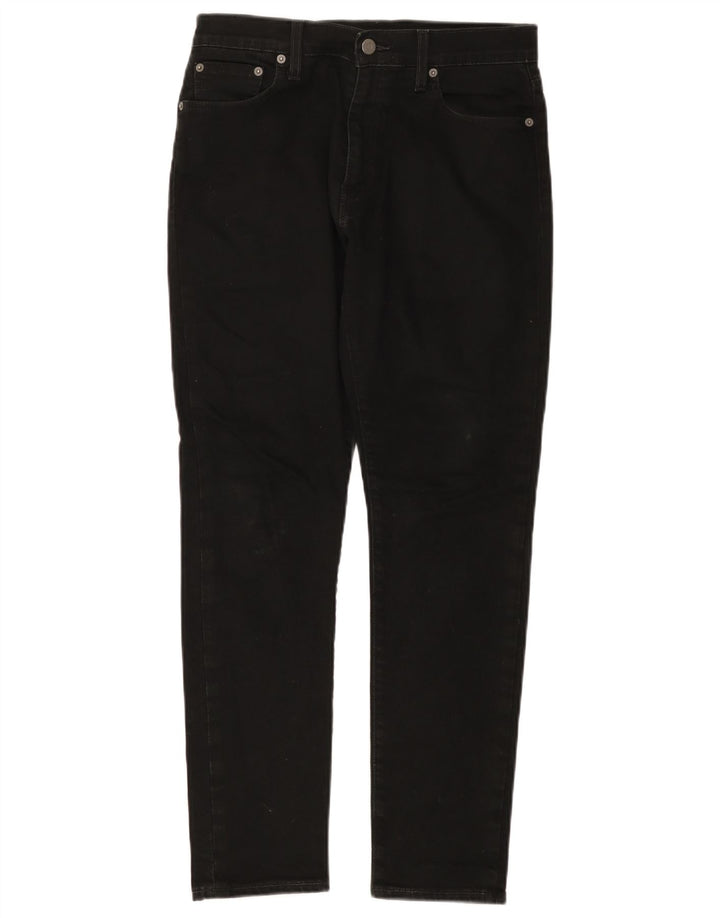 Jeans Levi's Uomo 512 Slim Tapered W30 L30 Cotone Nero