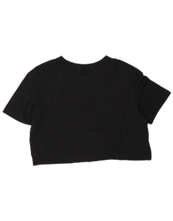 T-shirt grafica Nike da donna, vestibilità ampia, corta, UK 6 XS, nera