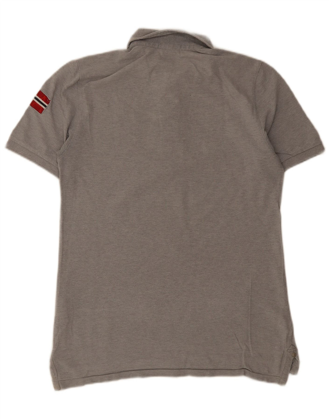 Polo geografica da uomo Napapijri piccola in cotone grigio
