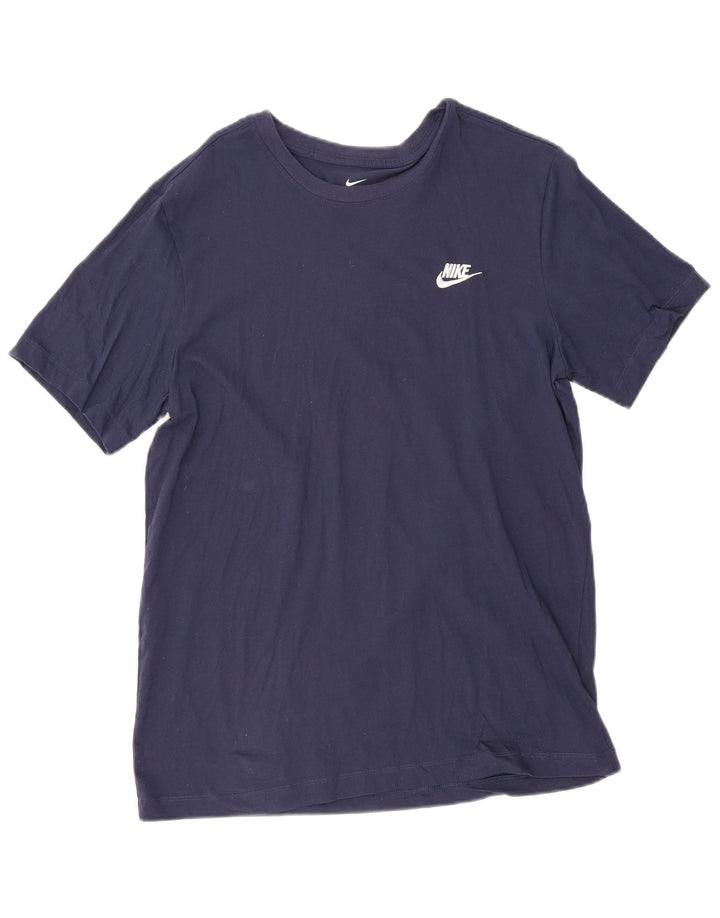 T-shirt da uomo Nike Top Large in cotone blu navy