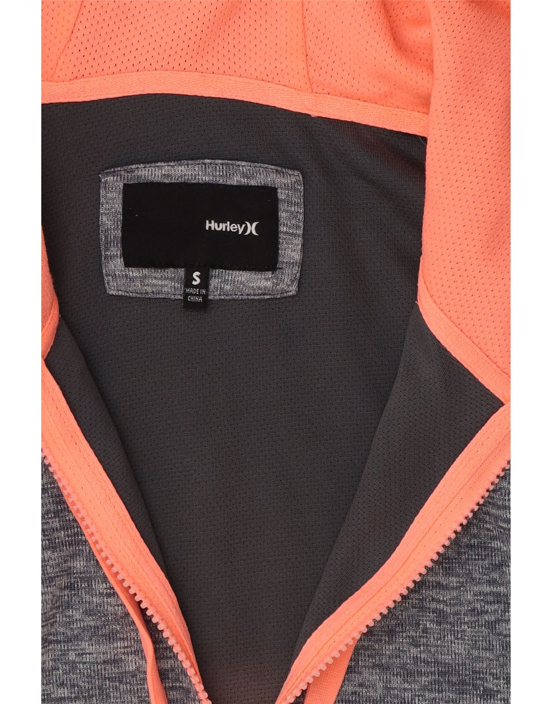 HURLEY Womens Zip Hoodie Sweater UK 8 Small Navy Blue Polyester Vintage Hurley and Second-Hand Hurley from Messina Hembry 