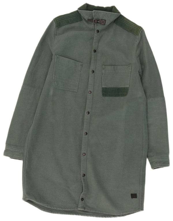 Camicia in denim da uomo G-Star piccola in cotone verde