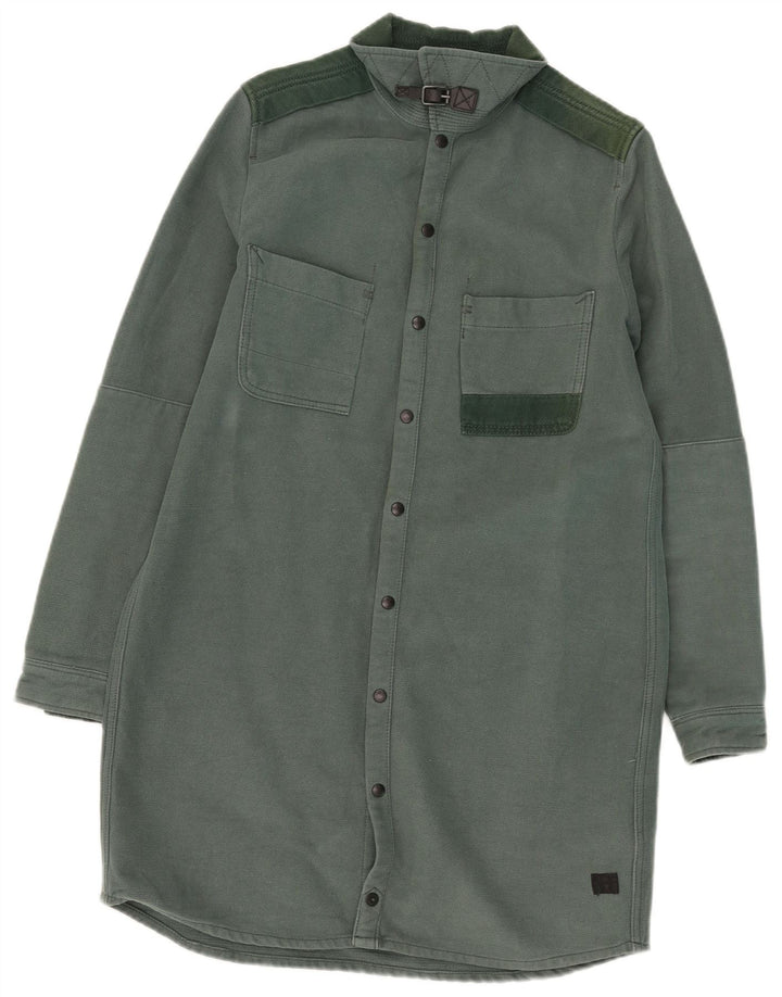 Camicia in denim da uomo G-Star piccola in cotone verde