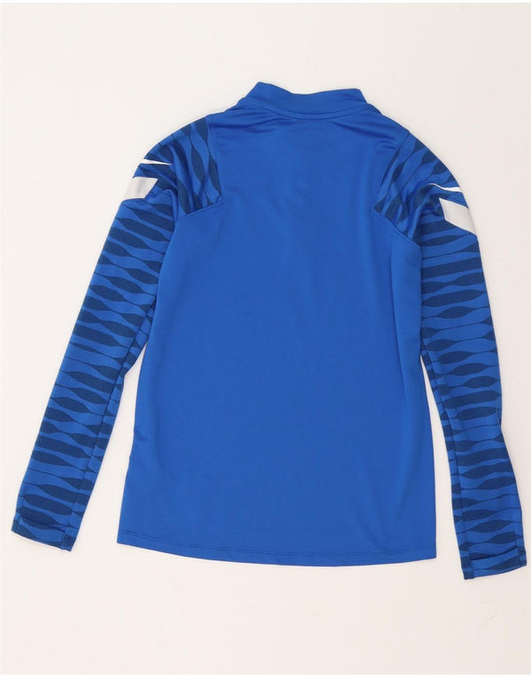 Top della tuta pullover Nike da bambino Dri Fit 12-13 anni Large Blu geometrico