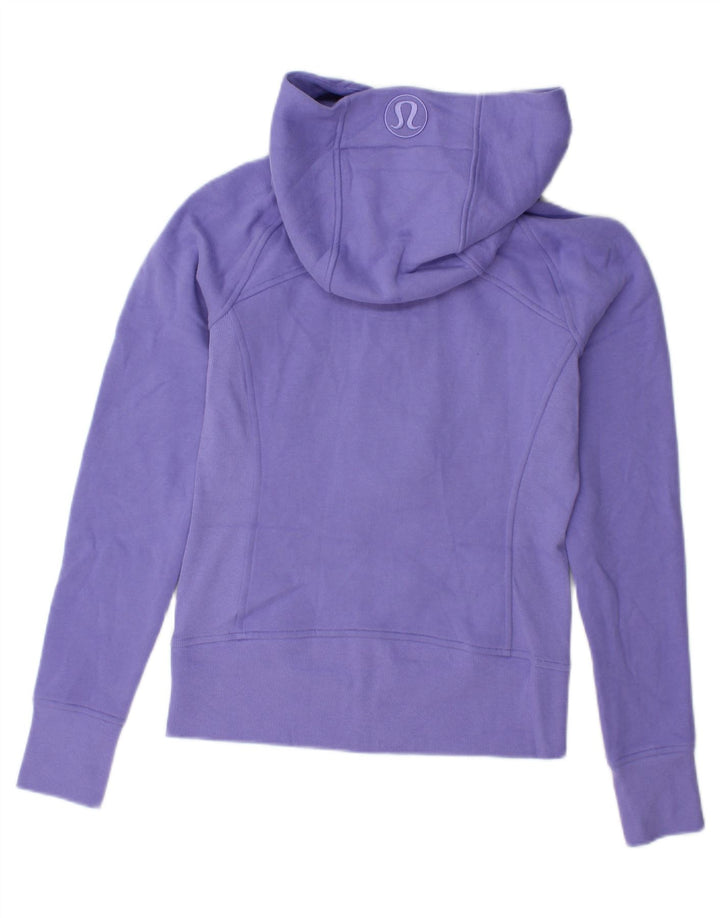 LULULEMON Felpa con cappuccio e zip da donna US 4 Small Viola