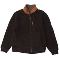 Atlas For Men Giacca in pile da uomo grande in poliestere color block nero