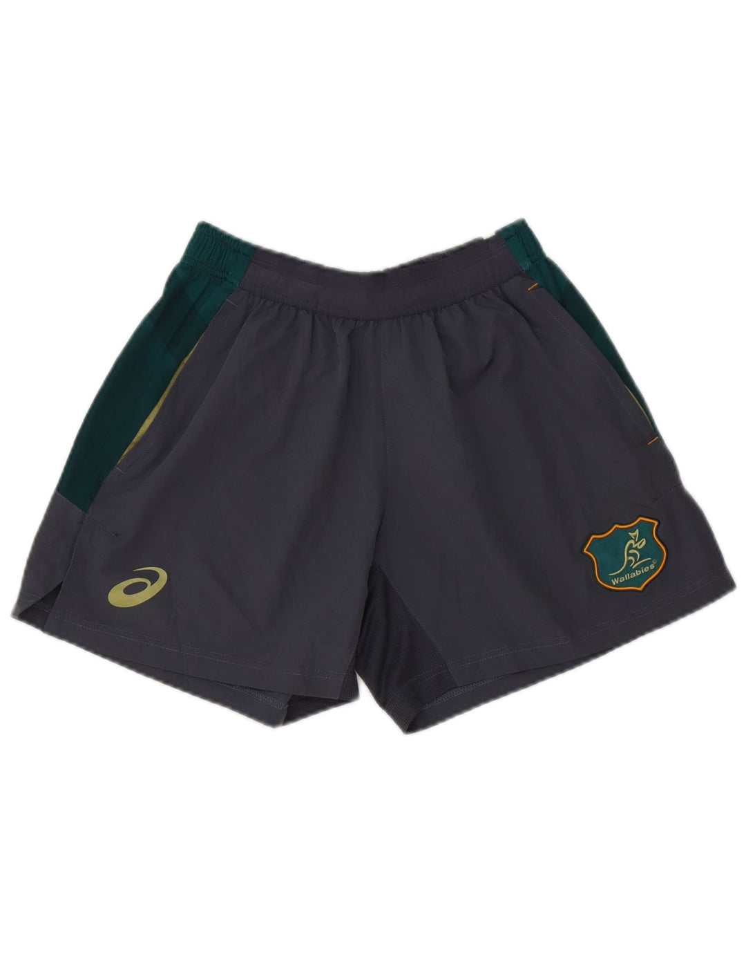 Asics Pantaloncini sportivi da uomo Wallabies Small in poliestere color block grigio