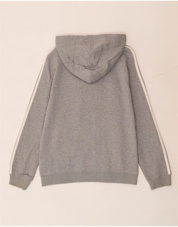 Felpa con cappuccio grafica da donna Adidas UK 10 piccola in cotone grigio